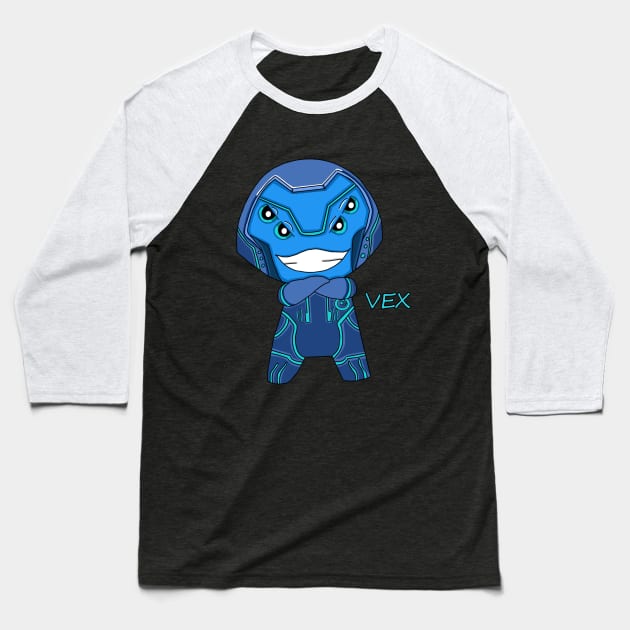 3Below Vex Chibi Baseball T-Shirt by garciajey